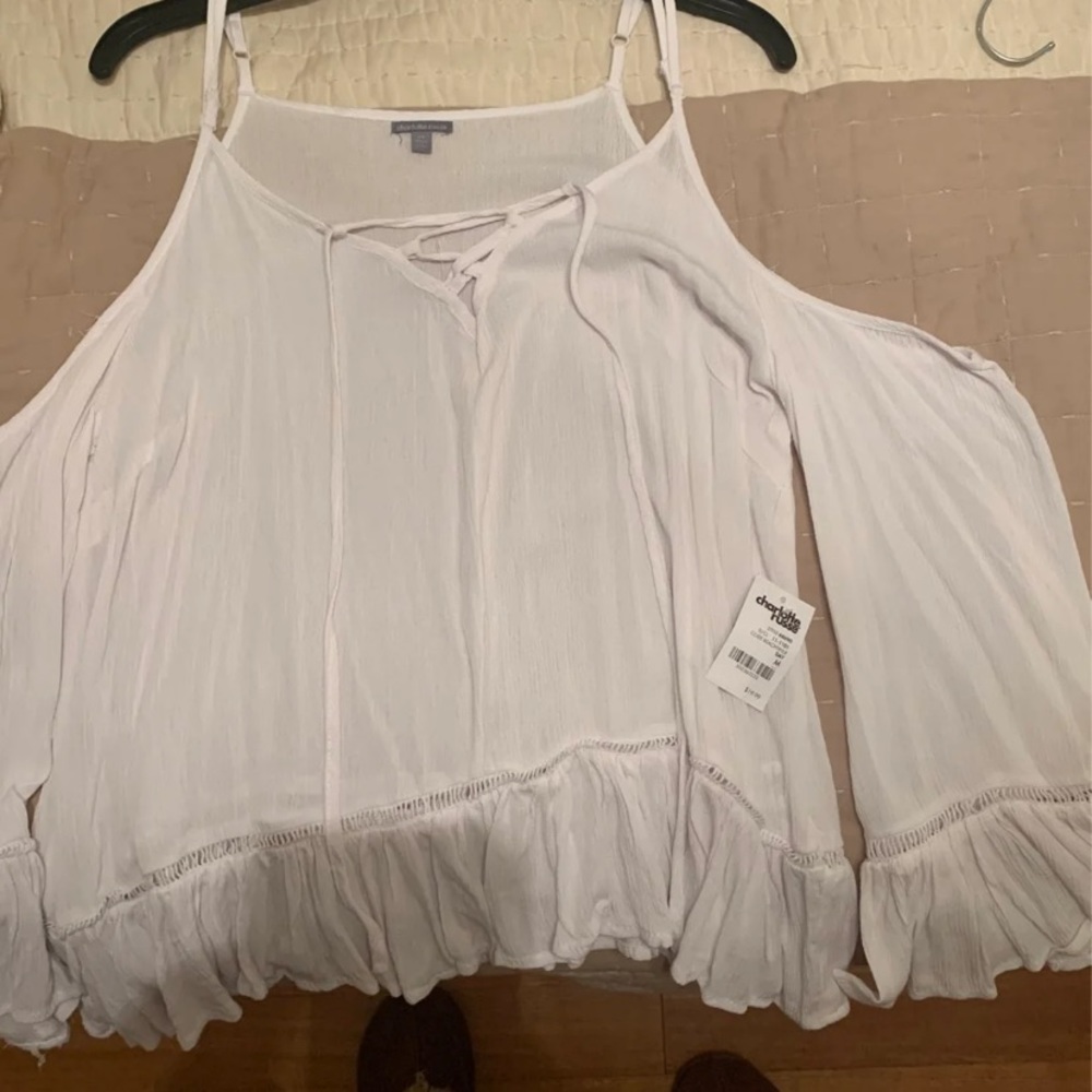 Charlotte Russe cold shouldered shirt